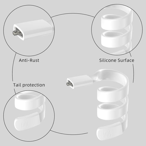 2Pack Flexible Twist Mount for Arlo, Google, Wyze, Eufy Camera, Gooseneck Twist Mount Indoor/Outdoor Security Camera System - White...