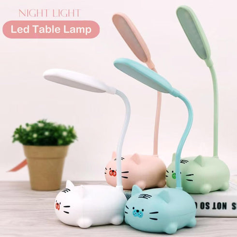 Kids Lamp, Cute LED Desk Lamp for Kids, Mini Animal Night Light, USB Rechargeable Flexible Cartoon Lamp Eye-Care Lighting for Bedroom (Tiger G, Pi...