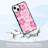 Pink Hibiscus Phone Case Compatible with iPhone 13 6.1 Inch - Shockproof Protective TPU Cute Flower Printed iPhone Case Designed for iPhone 13 Cas...