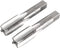 uxcell Metric Hand Tap M14 Thread 1.5 Pitch 4 Straight Flutes H2 Alloy Tool Steel Bottom & Taper Screw Tap Set Tapping Tools for Repairing 1 Pair...