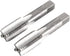 uxcell Metric Hand Tap M14 Thread 1.5 Pitch 4 Straight Flutes H2 Alloy Tool Steel Bottom & Taper Screw Tap Set Tapping Tools for Repairing 1 Pair...