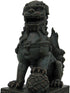YTC Summit International, Inc. Pair of Chinese Lions Stone Guardian Statue on Engraved Base Figurines Set of 2...