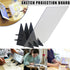 Optical Drawing Board Image Reflection Projector Tracing Drawing Board Projector Reflective Sheet Easy Paint Sketch Assistant DIY Sketch Painting ...