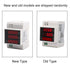 Digital Voltmeter Ammeter Power Meter, Multi-functional Din Rail Power Factor Voltage Current Power Tester, Multimeter Volt Amp Watt Meter (AC 80-...