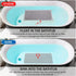 Shower Mat Bathtub Mat Non Slip, 16x32 Inch, Upgraded No Suction Cup Soft Textured PVC Loofah Tub Mat with Drain for Wet Area, Quick Drying (Grey)...