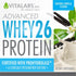 Whey-26 Advanced Whey Protein Powder Natural Vanilla Flavor with Prohydrolase...