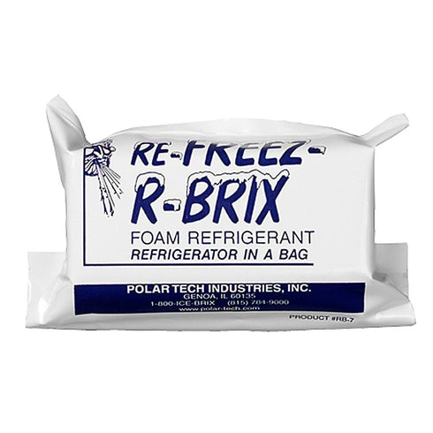 Polar Tech - RB 15 RB15 Re-Freez-R-Brix Foam Refrigerant Pack, 4-1/2" Length x 4" Width x 1-1/2" Thick (Case of 6)...