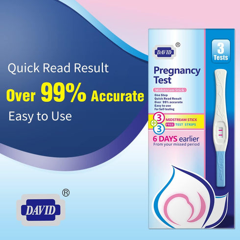 DAVID Pregnancy Test Early Detection HCG Test for Fertility Women, Over 99% Accurate and Reliable Results, Pruebas De Embarazo 6 Days Before Misse...