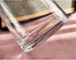 Moden Trapezoid Glass Vase with Gold Mouth for Centerpieces Home Wedding Decoration (1, Small 4.7" x 8.7")...