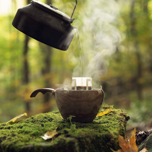 Tribo Coffee Single-Serve Portable Pour Over Drip Coffee - Frontier Blend - 10 Servings (Dark Roast)...