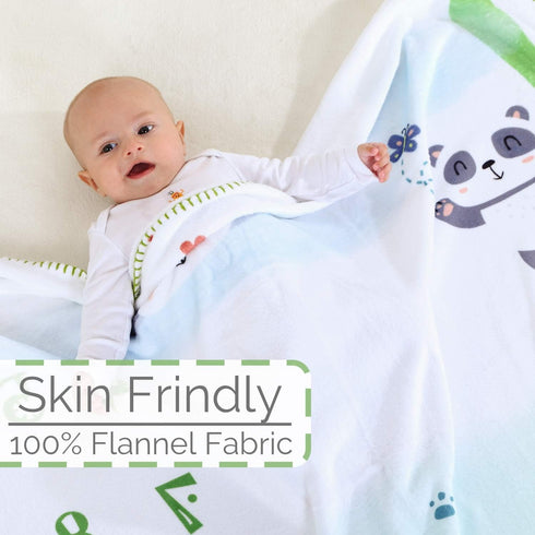 InnoBeta Baby Monthly Milestone Blanket, Flannel Plush Newborn Infant Photo Blanket, for Pictures Photography for Newborn Boys & Girls New Mom Gif...