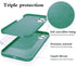 Compatible with OnePlus Nord N20 5G Case Silicone Liquid Dark Green, Soft Smooth Touch Phone OnePlus Nord N20 5G Case Silicone Shockproof Thin Cov...