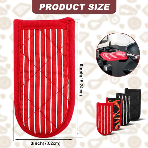 4Pcs Pan Handle Sleeve Silicone Hot Handler Holder,Cast Iron Skillet Handle Covers Heat Resistan t Pot Handle Sleeve for Cast Iron Pans,Metal Pots...