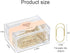 Gold Jumbo Paper Clips, Multibey 2" Non-Skid Metallic Large Wide Paper Clips Bookmark in Reusable Holder Office Supplies Decor, 30PCS Per Box (Gol...