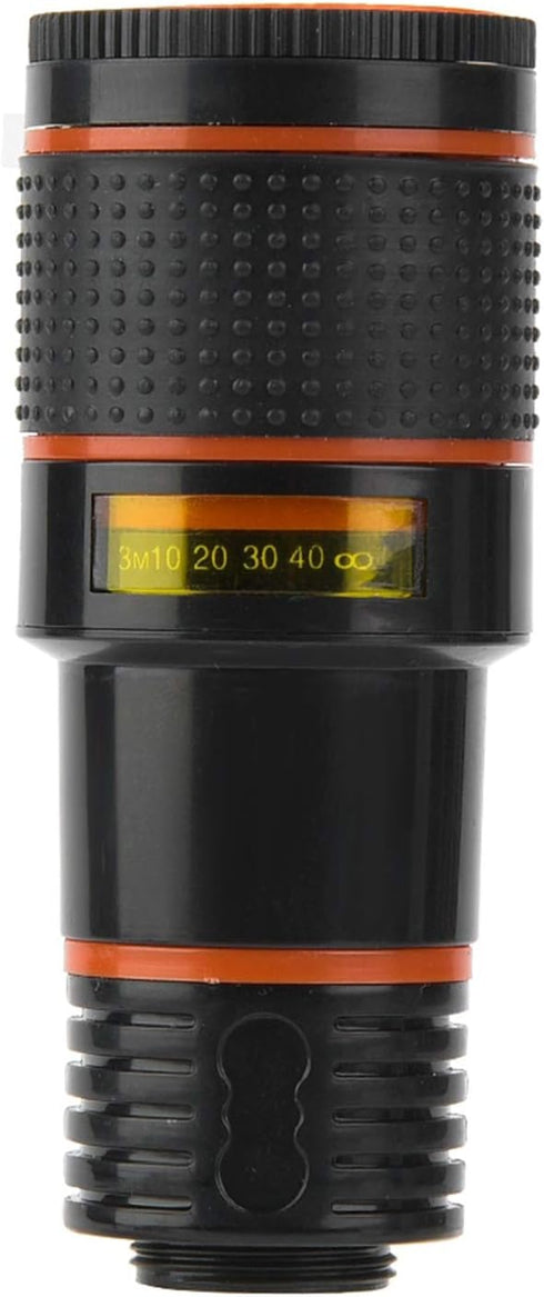Telephoto Cell Phone Camera Lens 12X Telescopic Lens, Universal Clip On Telescopic Focusing Cell Phone Camera Lens for Mobile Phone Tablet, Cell P...