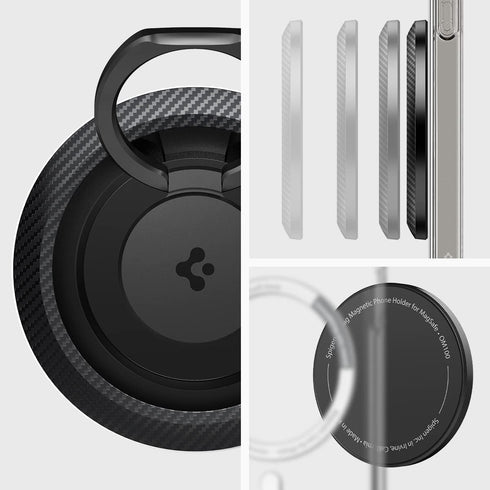 Spigen O-Mag Ring (Upgraded) (MagFit) Magnetic Phone Holder Grip (Popsocket) Designed for MagSafe Compatible with iPhone 15 Pro Max, 15 Pro, 15 Pl...
