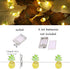 40 LED Pineapple String Lights, 8 Modes Pineapple Fairy Lights Battery Operated Without Remote Control for Wedding, Party, Festival, Indoor, Outdo...