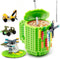 Fubarbar Novelty Coffee Mugs- Kids Brick Gaming Mug Building Head Cup with Straw, Funny Xmas/Birthday Gift For Men, Women, Kids (Green)...