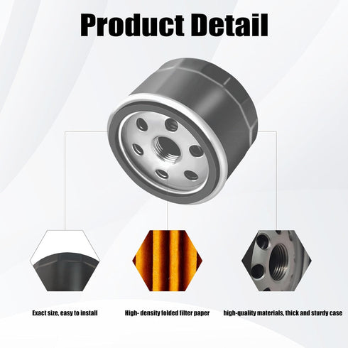 12-050-01-S Oil Filter for 12 050 01 12 050 01-S1 KH-12-050-01-S KH-12-050-08, AM125424, 49065-7007 49065-0721 492932S Cub Cadet, Craftsman, Troy ...