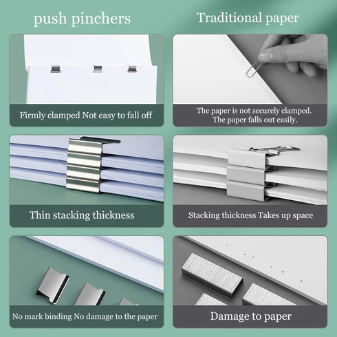 Non-marking binding Reusable Stapler for The elite White stapler for students Office workers...