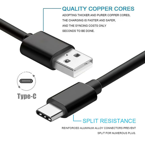 USB-C Charger Charging Cable Cord Wire Compatible for Logitech MX Keys Advanced Keyboard, Logitech Anywhere 3, MX Vertical, MX Master 3 Advanced M...