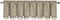Elrene Home Fashions Mia Jacquard Scroll Blackout Valance, 52" x 19" (1 Valance), Natural...