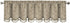 Elrene Home Fashions Mia Jacquard Scroll Blackout Valance, 52" x 19" (1 Valance), Natural...