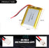 3.7V 1200mAh Battery 603450 Lithium Polymer Ion Rechargeable Li-ion Li-Po Battery with 2P PH 2.0mm Pitch Connector...