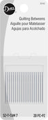 Dritz Quilting 3040 Quilter's Betweens Hand Needles, Size 7 (20-Count), Nickel...