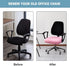 SARAFLORA Office Computer Chair Covers, Stretchable Desk Chair Seat Cushion Covers,Universal Spandex Computer Chair Slipcover,Removable Washable R...