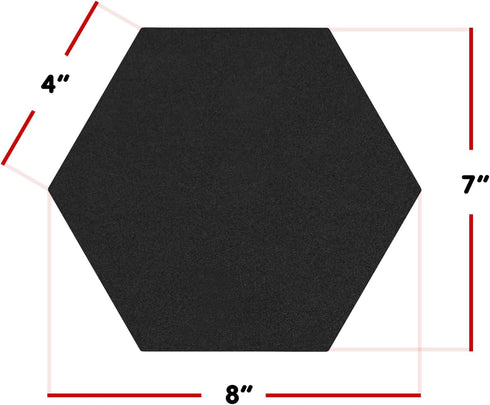 Hexagon Pin Board – (15 Pcs) Improved Version of Self-Adhesive Bulletin Boards for home and office Wall Decor, Photo board, Memos (7" x 8" x 3/8")...