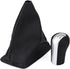 5 Speed Gear Shift Knob, Manual Gear Shift Knob Kit with Black Gear Stick Gaiter Cover Leather Shift Boot Cover Gear Shift Knob Gearstick Gaiter B...