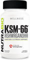 NutraBio Ashwagandha KSM-66 Herbal Supplement for Better Overall Well being, 600mg - 60 Vegetable Capsules...