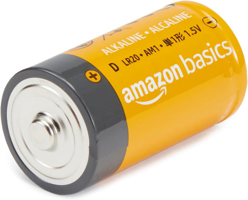 Amazon Basics 12-Pack D Cell Alkaline All-Purpose Batteries, 1.5 Volt, 5-Year Shelf Life...