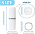 Toothbrush Travel Case Portable White Travel Toothbrush Holder Toothbrush Travel Containers for Bathroom Travel Camping School Toothbrush and Toot...