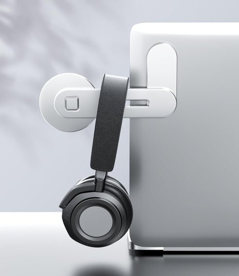 CloudValley Magnetic Phone Holder for Laptop Designed for iPhone 16/15/14/13/12 MagSafe, Adjustable Phone Monitor Side Mount, Slim Portable Foldab...