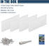 Gutter Valley Splash Guard,Aluminum Rain Diverter Roofing Gutter Splash Guards for Valley,Corner or Straight,10 Inch Each (4 Pcs White)...
