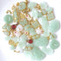 50Pcs Inlaid Alloy Imitation Jade Beads Accessories for DIY Jewelry Crafts Making,Assorted Shaped Spacer Charms Beads with Hole for DIY Necklace B...