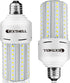 Led Light Bulb 400W Equivalent 6250 Lumen 5000K E26/E27 Medium Base 50W led Bulb for Outdoor Indoor Lamp Area Garage Warehouse Workshop Street Bac...