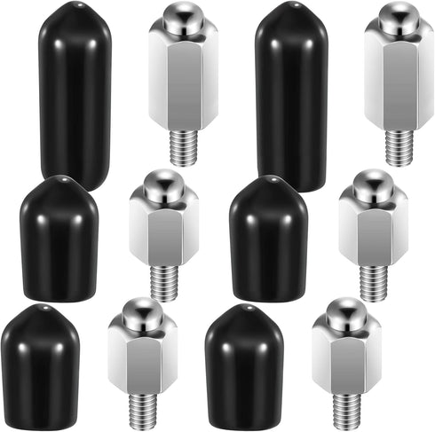 Hotop 12 Pcs Extra Contact Points Replacement Part for Dog Training Collars Pet Shock Collar Replacement Prongs with Conductive Rubber Caps for Do...