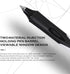 DUNBONG 0.5mm Retractable Straight liquid neutral pens, Push action silent gel pen, Black ink, Box of 5 Pens (5)...