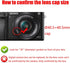 40.5mm Lens Cap Compatible for Sony Alpha A6600 A6500 A6400 A6300 Camera kit E PZ 16-50mm f/3.5-5.6 Lens. (2 Packs)...