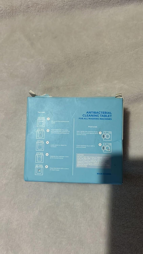Washing Machine Cleaner Descaler Deep Cleaning Tablets For HE Front Loader & Top Load Washer, Septic Safe Eco-Friendly Deodorizer, Clean Inside Dr...