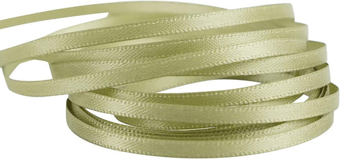 HUIHUANG Solid Color Satin Ribbon 1/8 inch x 100 Yards Roll Ribbon Double Faced for Crafts Gift Wrapping DIY Bows Invitation Card (Spring Green/Sa...