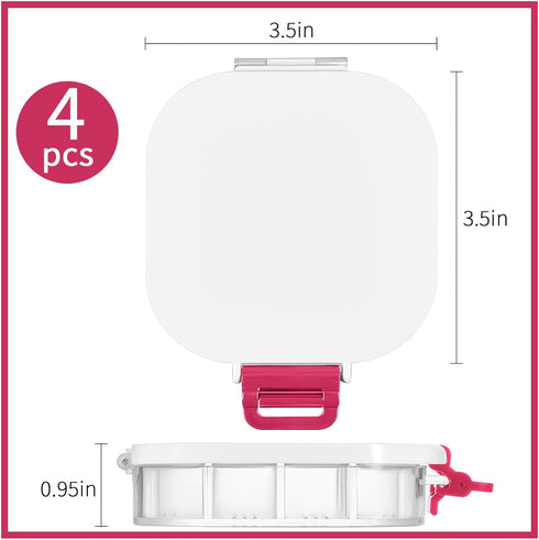 Yeaqee 4 Pcs Airtight Paint Storage Palette Box 16 Wells Stay Wet 4.4x3.5x1 in Small Paint Palette with Lid Acrylic Oil Paint Storage Container Tr...