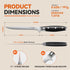 TUO Boning Knife - 7 inch Fillet Knife Flexible Kitchen Knives - German HC Steel Blade for Poultry and Fillet Fish - Full Tang Pakkawood Handle - ...