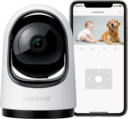 Camera for Home Security, 360° PTZ AI Indoor Camera 2.4G WI-FI Motion& Tracking Baby Monitor/Pet Camera with Phone APP, Night Vision, Privacy Mode...