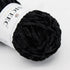 NICEEC 3 Skeins Soft Chenille Yarn Blanket Yarn for Knitting Fancy Yarn for Crochet Weaving DIY Craft Total Length 3×85m (3×93yds, 3×50g)_Black...