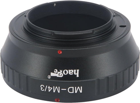 Haoge Manual Lens Mount Adapter for Minolta Rokkor MD MC Mount Lens to Olympus and Panasonic Micro Four Thirds MFT M4/3 M43 Mount Camera...