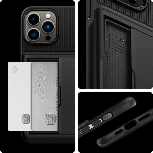 Spigen Slim Armor CS Designed for iPhone 13 Pro Case (2021) - Black...